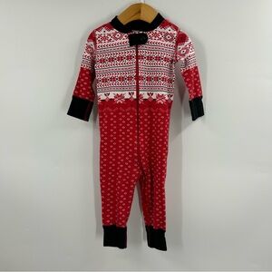 Hanna Andersson One Piece Zippered Pajamas 100% Organic Cotton 70 CM US 9-12 Mth